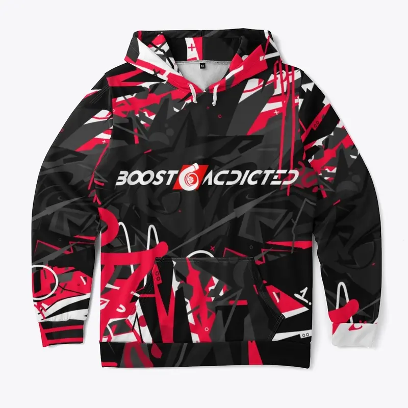 All-Over Hoodie Boosta Red and White